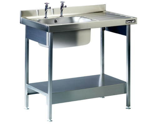 Lincat Built-in Sink Unit - Single Sink - Right-Hand Drainer - W 1000 mm - L881 R/H